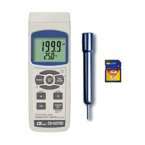 전도도측정기 EC/TDS/Salt 측정기 CD-4307SD